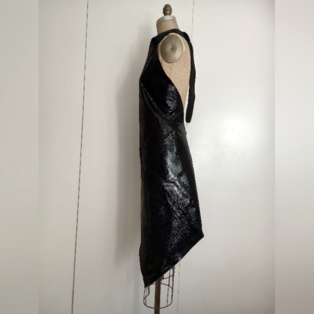 BLACK LEATHER DRESS - Picture 4 of 5